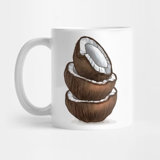 Coconut hand Drawn Fruit Mug